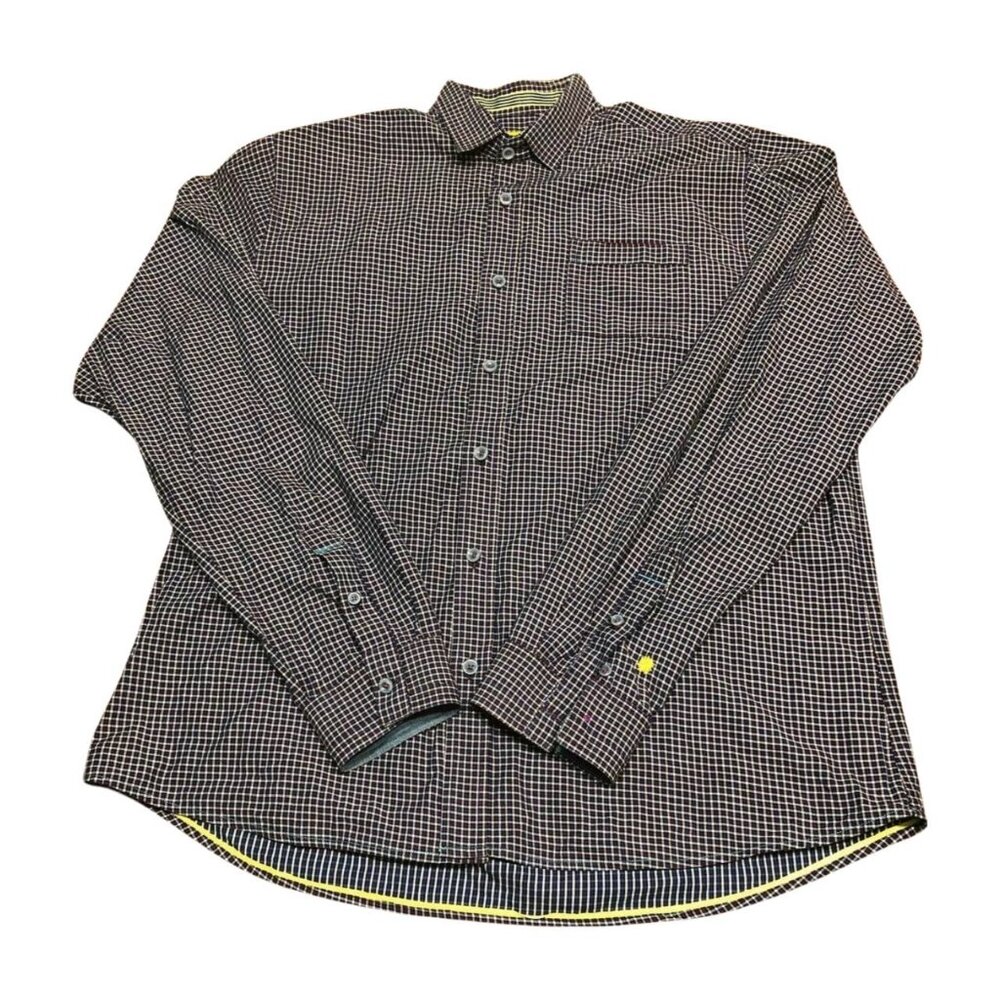 Descendant Of Thieves Shirt Men's Extra Large Striped Button-Up long Sleeve